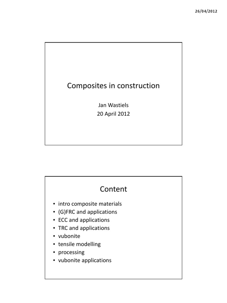 2012 Composites in Construction | PDF | Composite Material | Fracture
