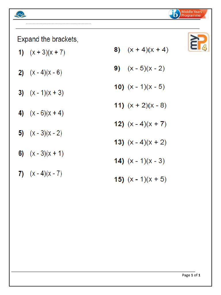 Expanding Exercise | PDF