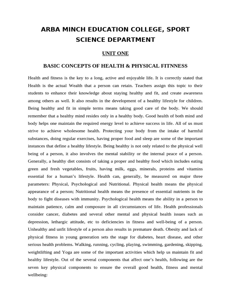 .HEALTH PF HANDOUT_1765283504000 | PDF | Physical Fitness | Aerobic ...