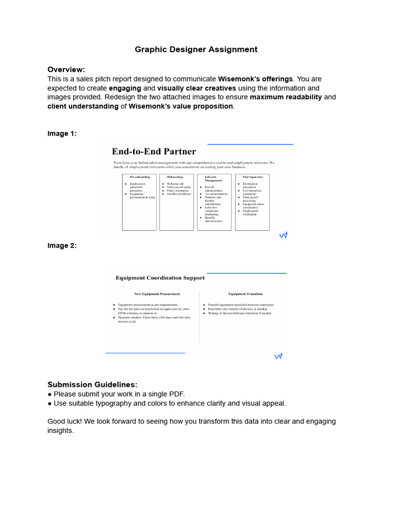 Graphic Designer Assignment | PDF
