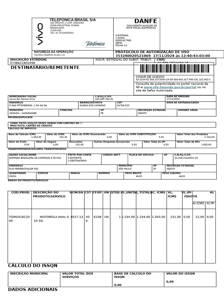 Nota Modelo Edição | PDF