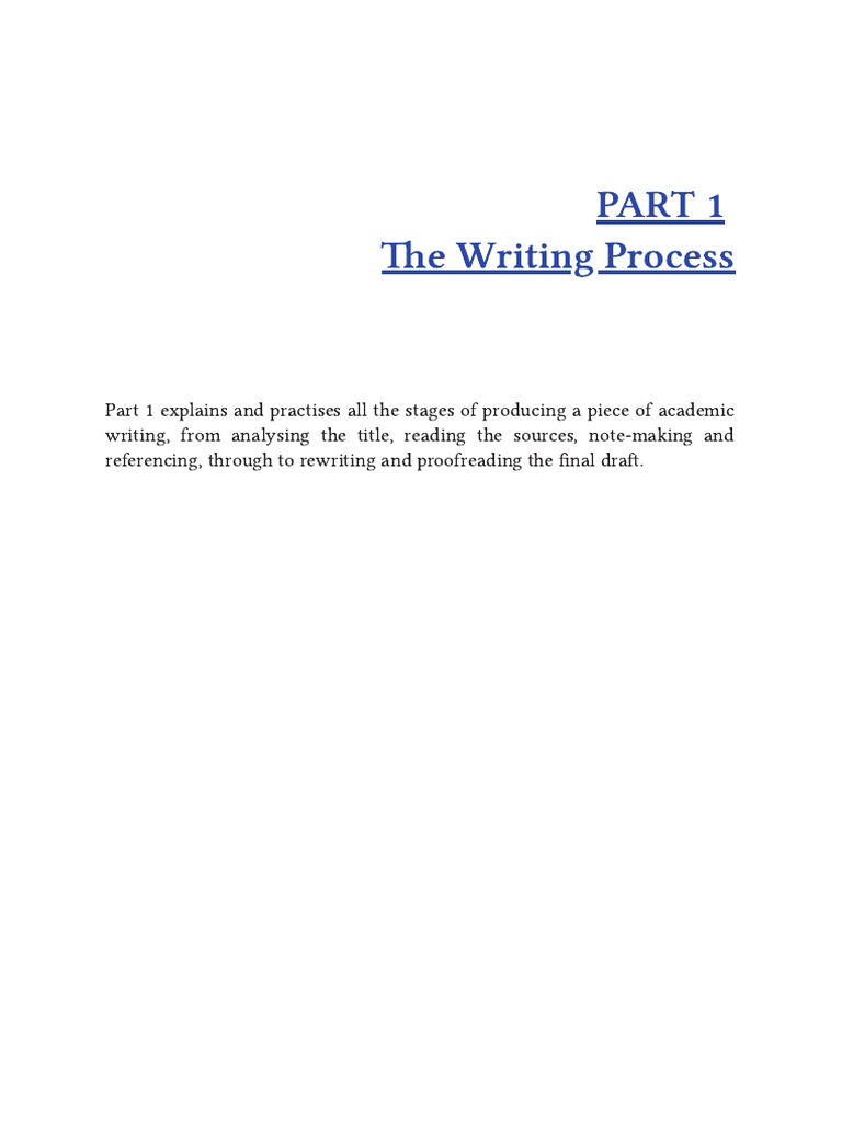 Academic Writing Sessions | PDF