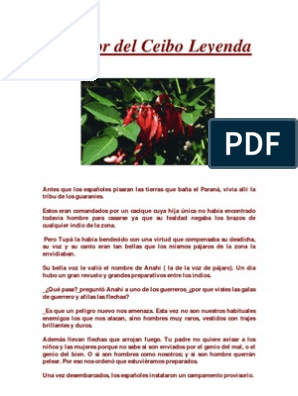 La Flor Del Ceibo Leyenda | PDF | España | Esclavitud