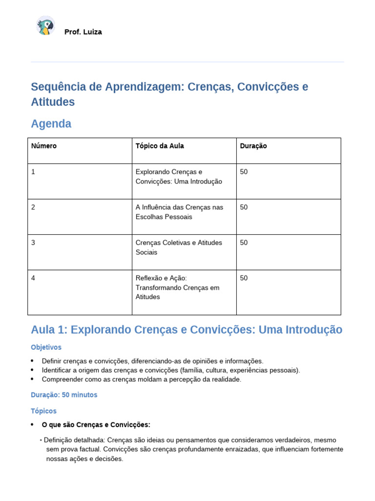 Crenças, Convicções e Atitudes - Uma Jornada de Autoconhecimento e ...
