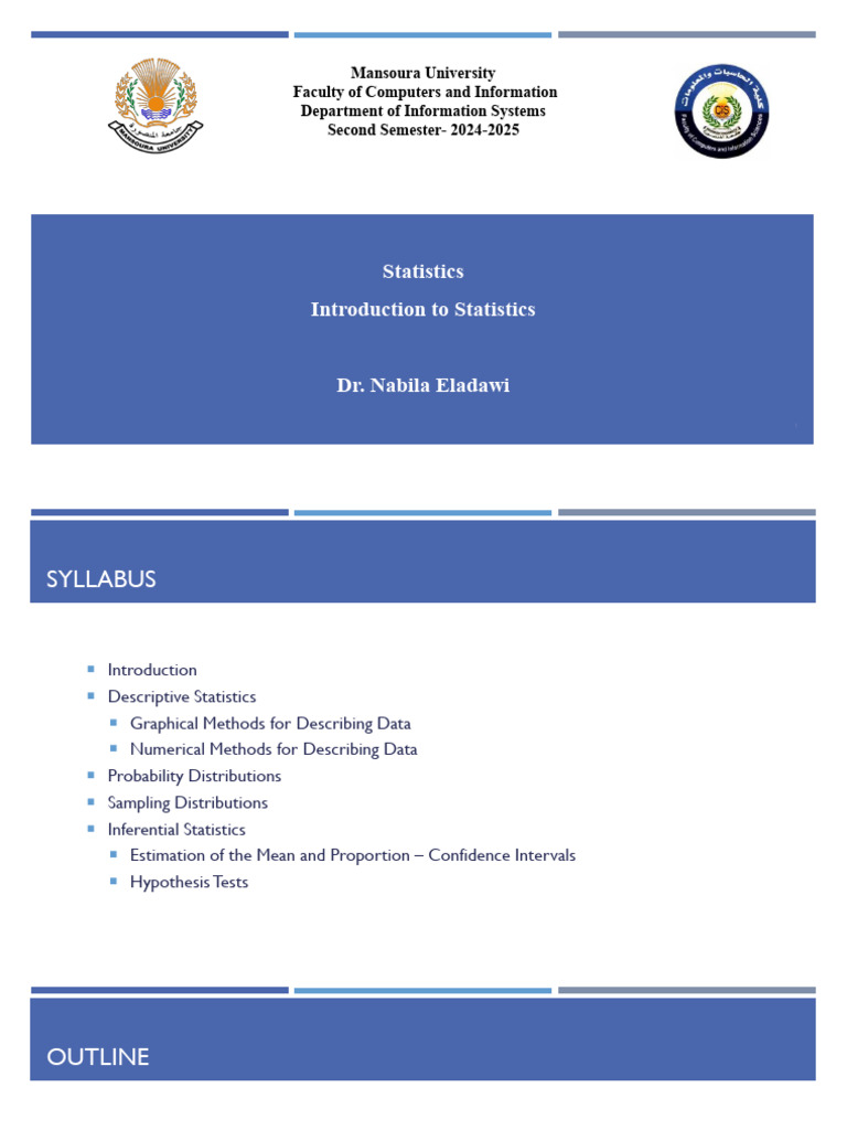 Statistics_lecture1_2026 | PDF | Sampling (Statistics) | Statistics