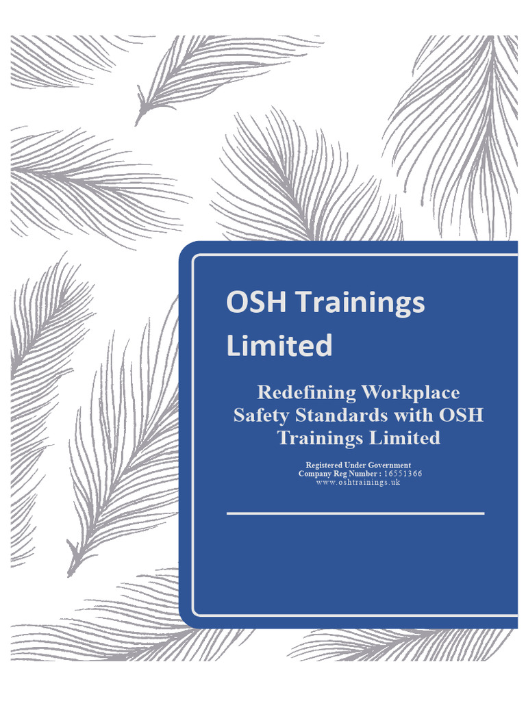 Osh Trainings Limted | PDF