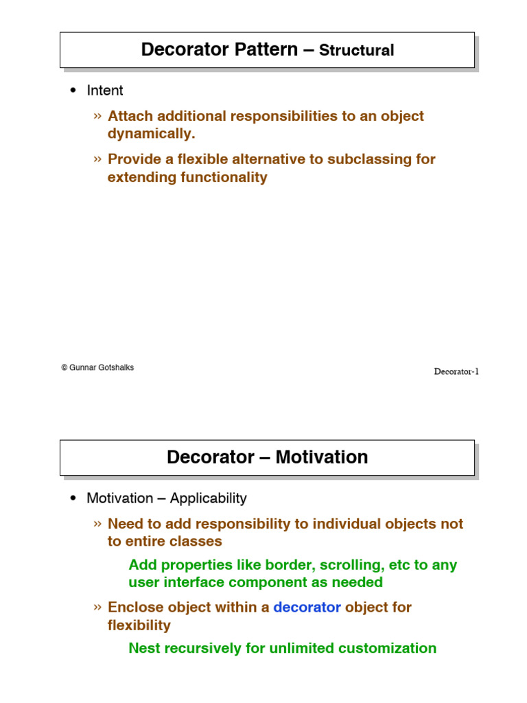 27 3 Structure Decorator | PDF | Object Oriented Programming | Software ...