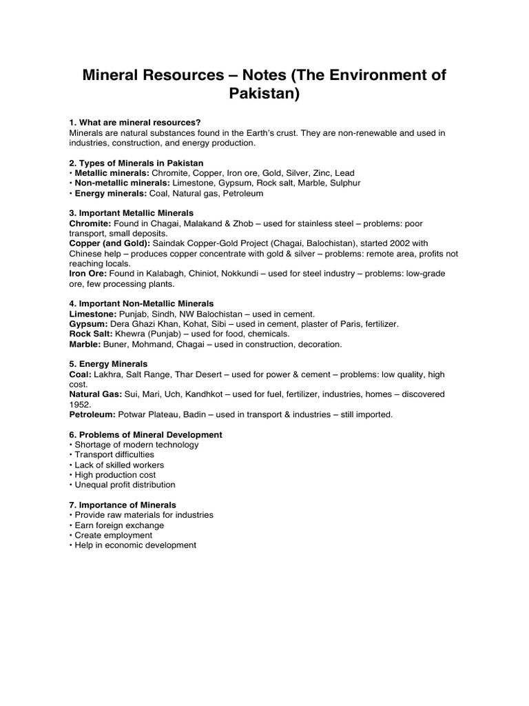 Saindak Mining Project Summary | PDF