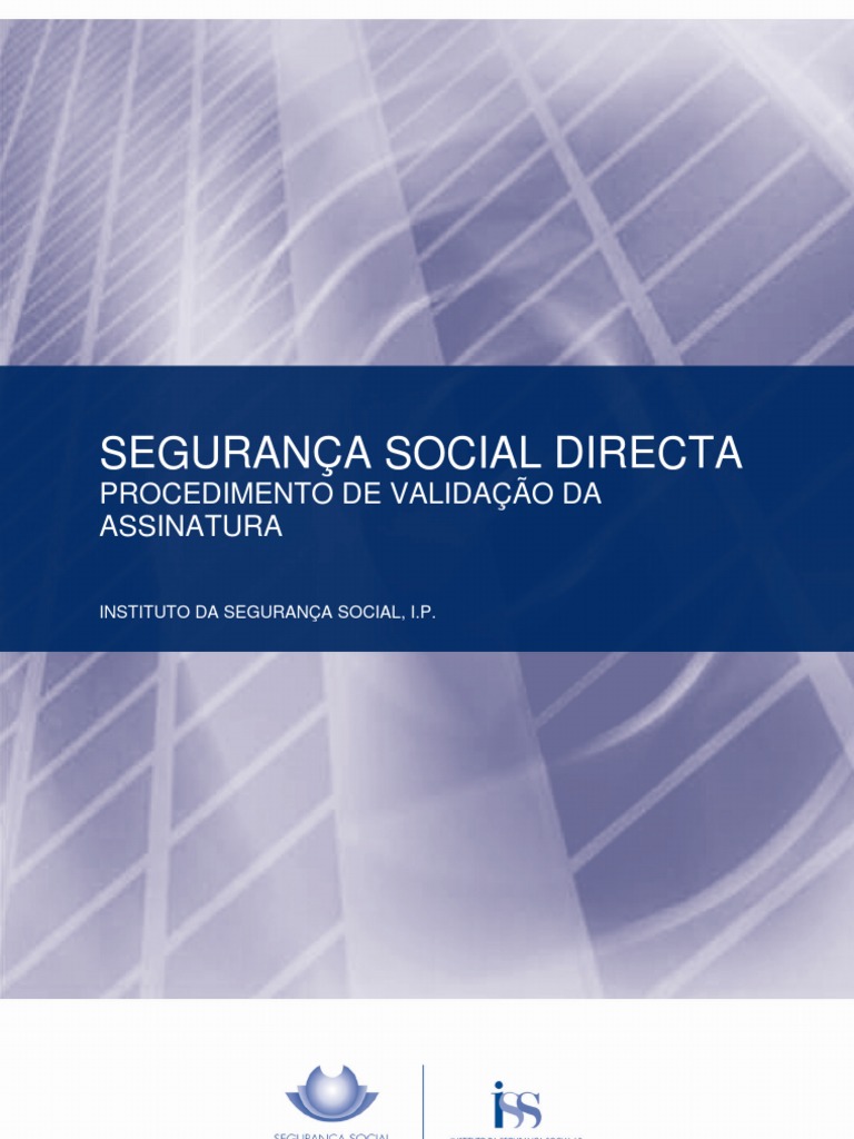 Validação de Assinatura Digital na Segurança Social | PDF | Informática ...
