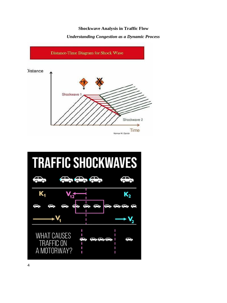 Shockwave Analysis in Traffic Flow | PDF | Shock Wave | Traffic