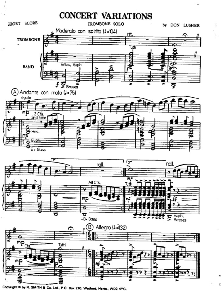 Concert Variations | PDF