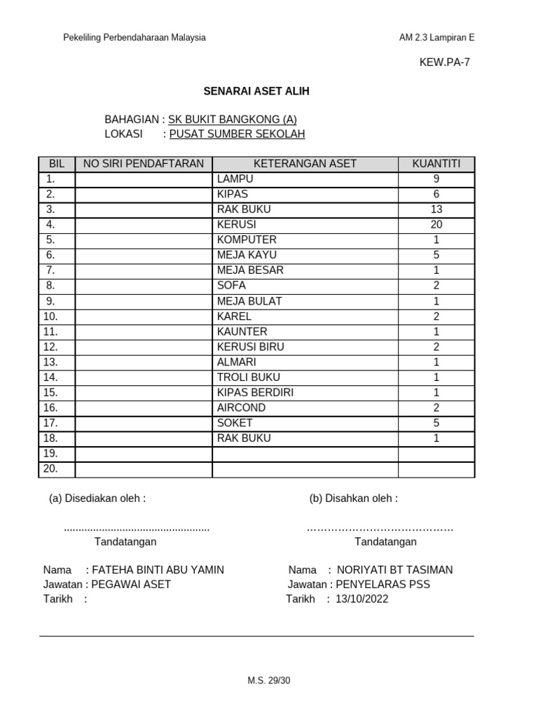 KEW.PA-7 - kosong | PDF