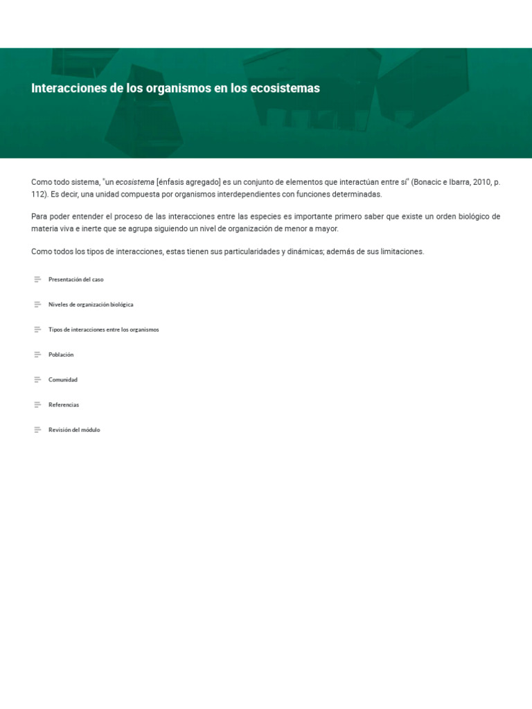 Interacciones de Los Organismos en Los Ecosistemas | PDF | Castor ...