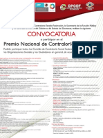 Convocatoria Premio Nacional de Contraloría Social 2012