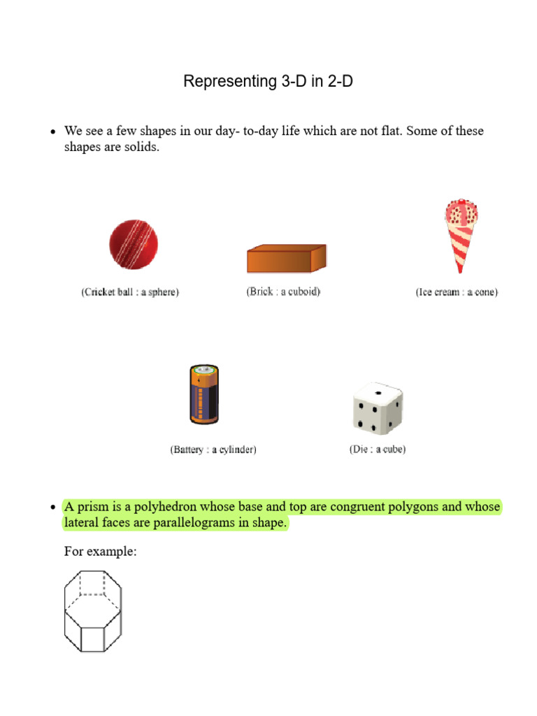 Representation in 2D ,3D | PDF | Shape | Vertex (Geometry)