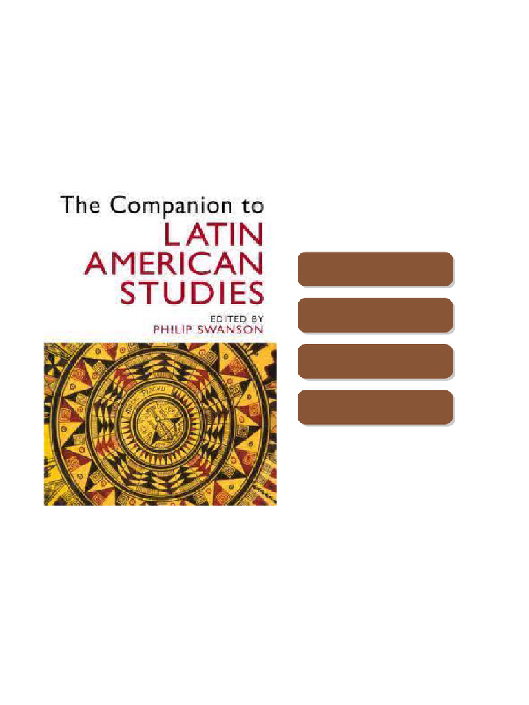 The Companion to Latin American Studies Philip Swanson high quality pdf ...