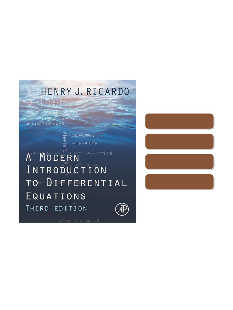 A Modern Introduction to Differential Equations 3rd Edition Henry J ...