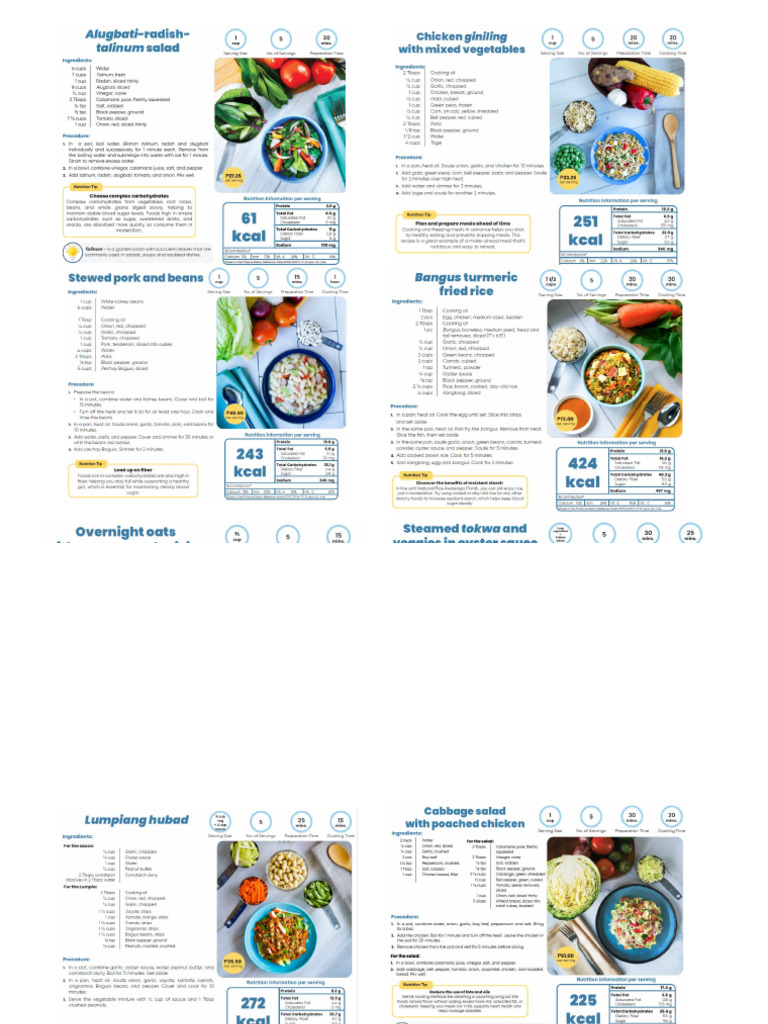 Sample Menu | PDF