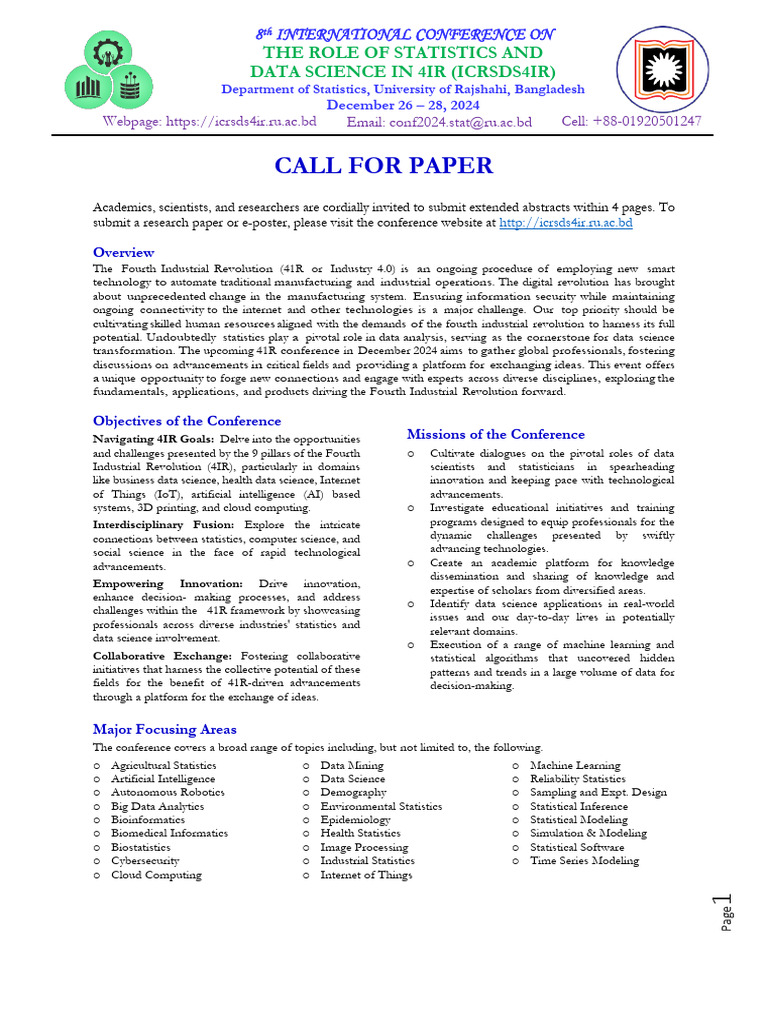 International Conference | PDF | Data Science | Artificial Intelligence