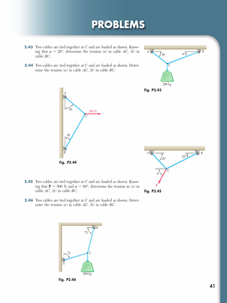 Vector Mechanics for Engineers | PDF | Force | Tension (Physics)