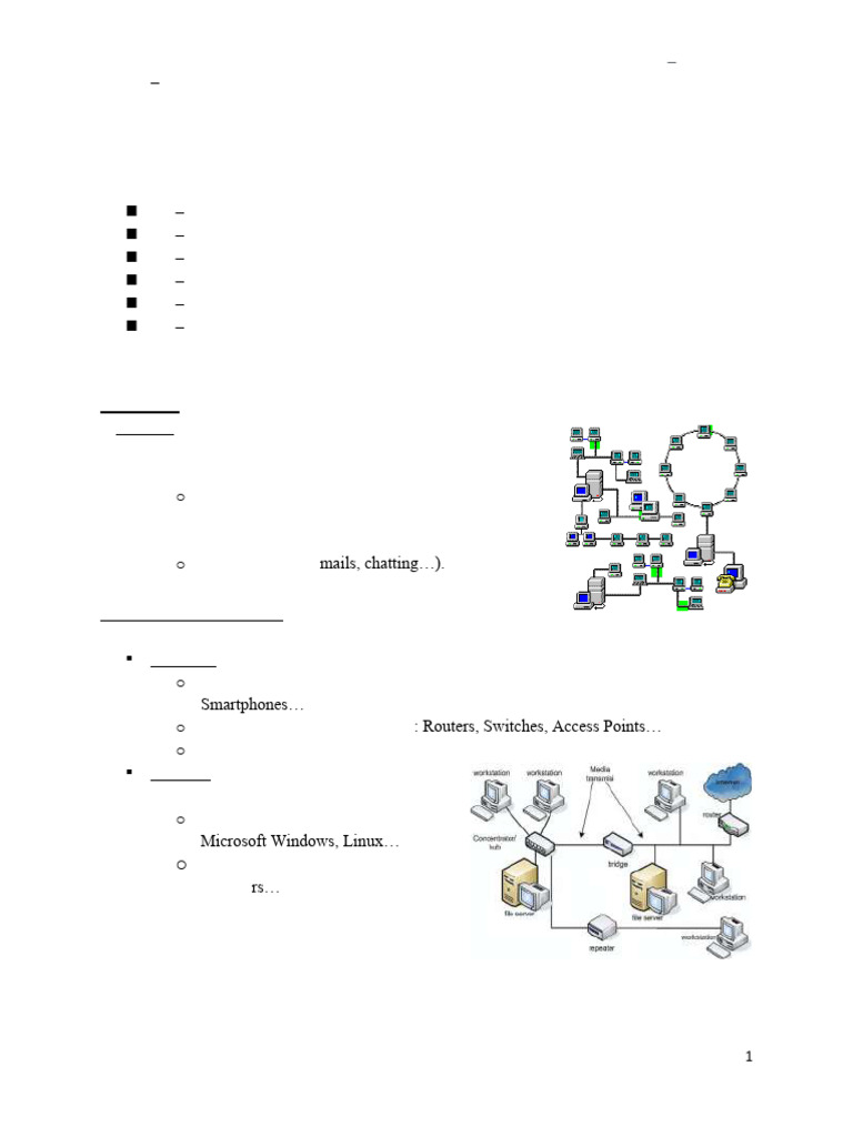 Computer Networks Chapter 1 | PDF