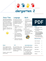 Kindergarten 2: Jesus Time Language Math