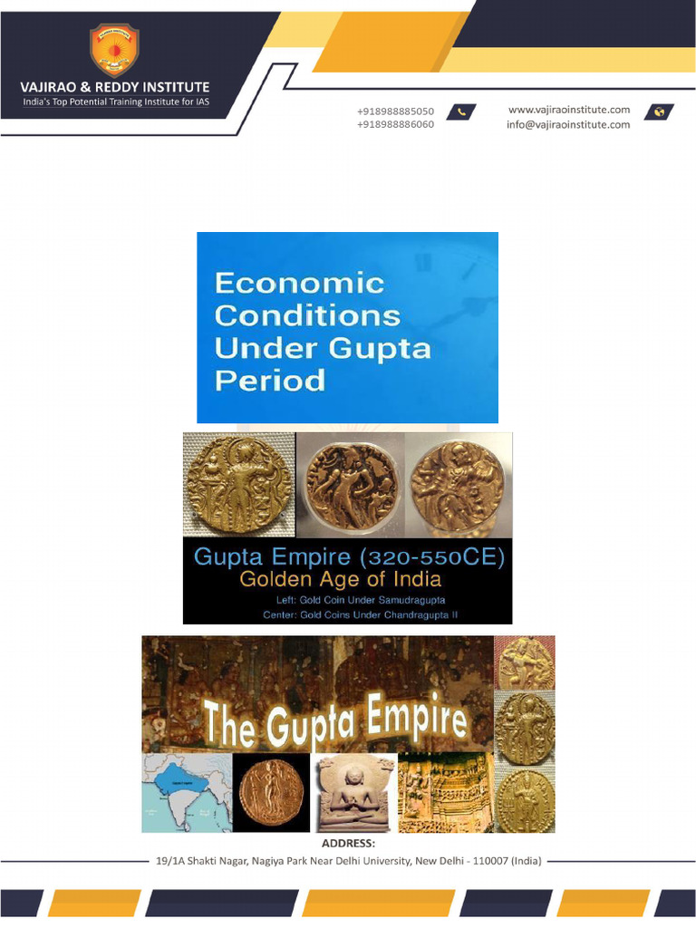 Ancient History - Economic Condition of Gupta Period - Puneet Bhatia ...