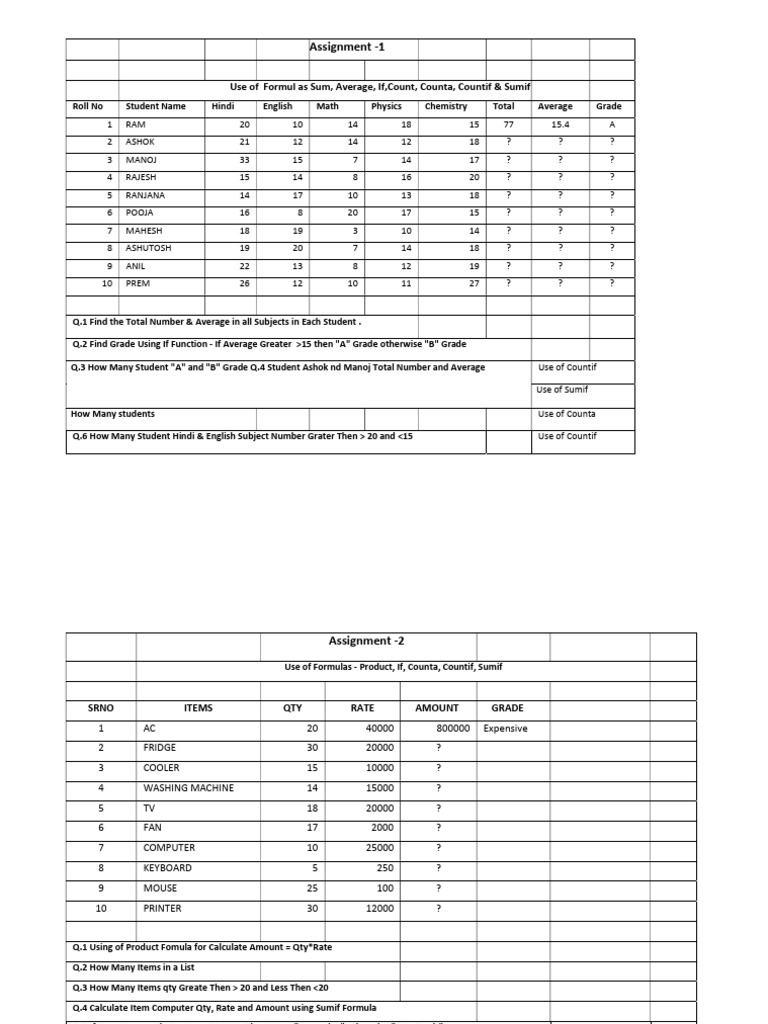 excel aa | PDF | Fruit | Vegetables