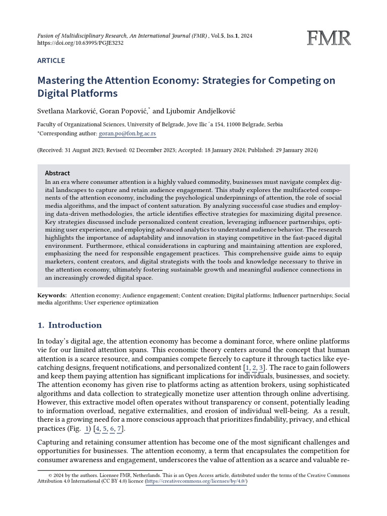 Mastering the Attention Economy_Strategies for Competing on Digital ...