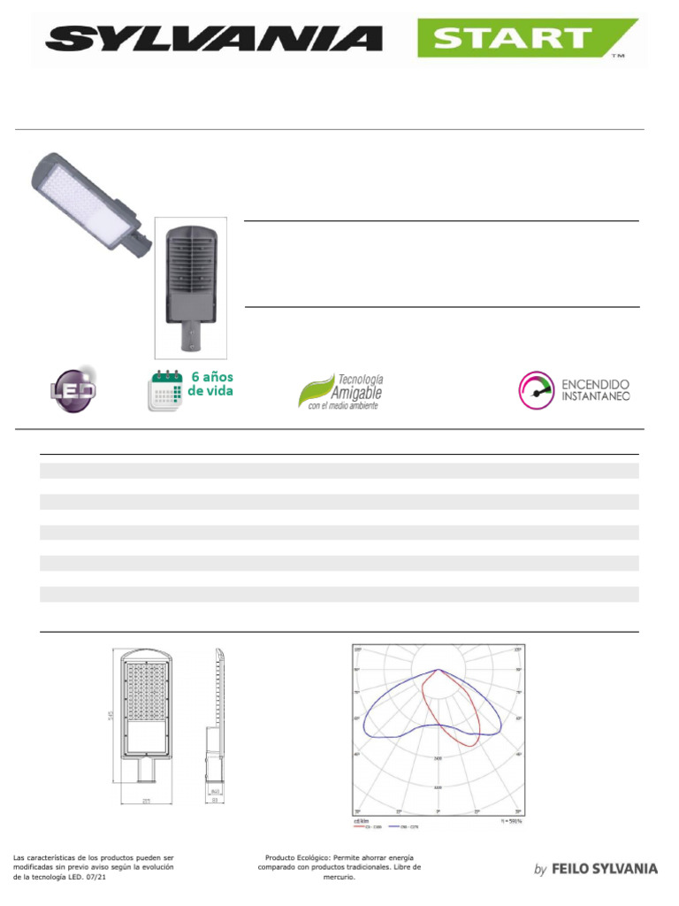 FT p40069-36 Led Street Light Orion 150w | PDF | Diodo emisor de luz ...