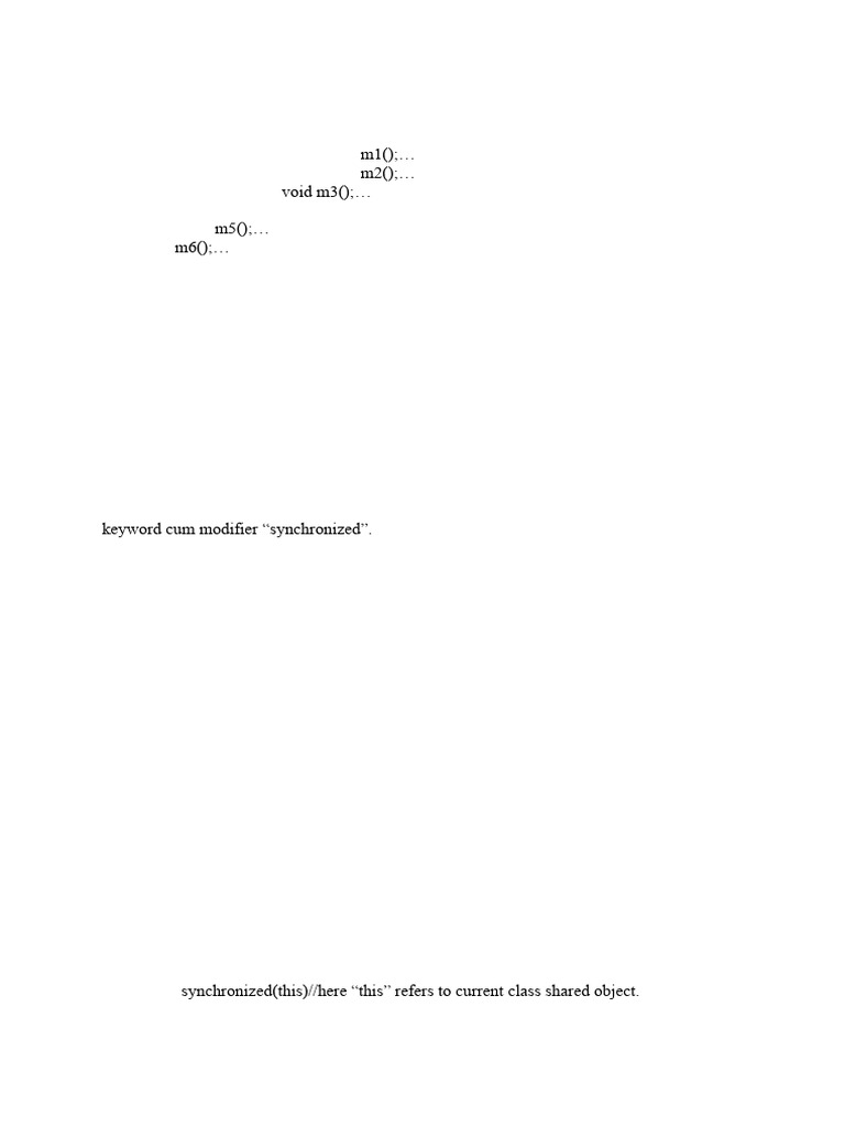 synchronisation2 (1) | PDF | Thread (Computing) | Programming Paradigms