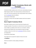 1000 Common Daily English Words | PDF