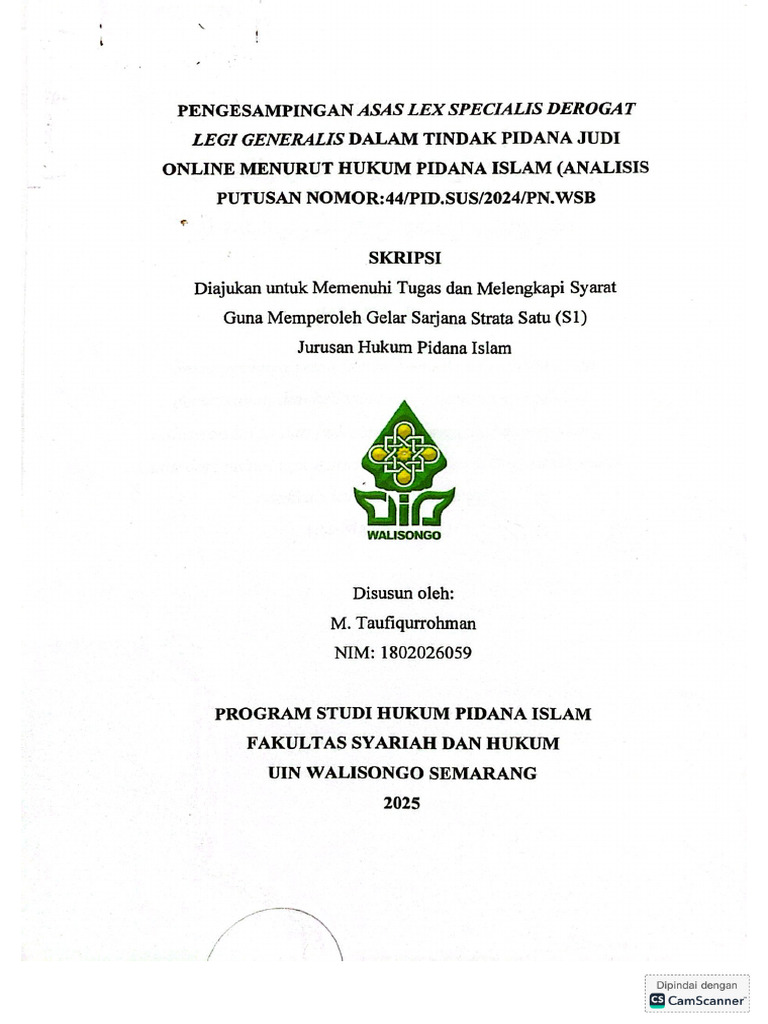 Cover Skripsi | PDF