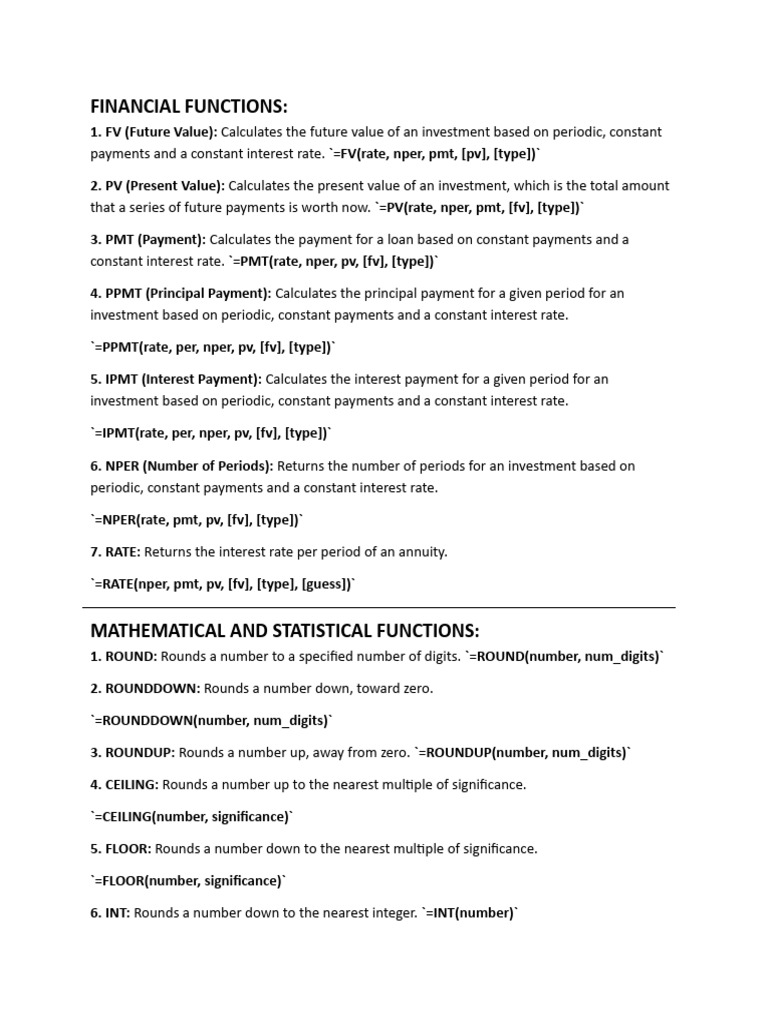 Adv Exc Definitions | PDF | Present Value | Interest