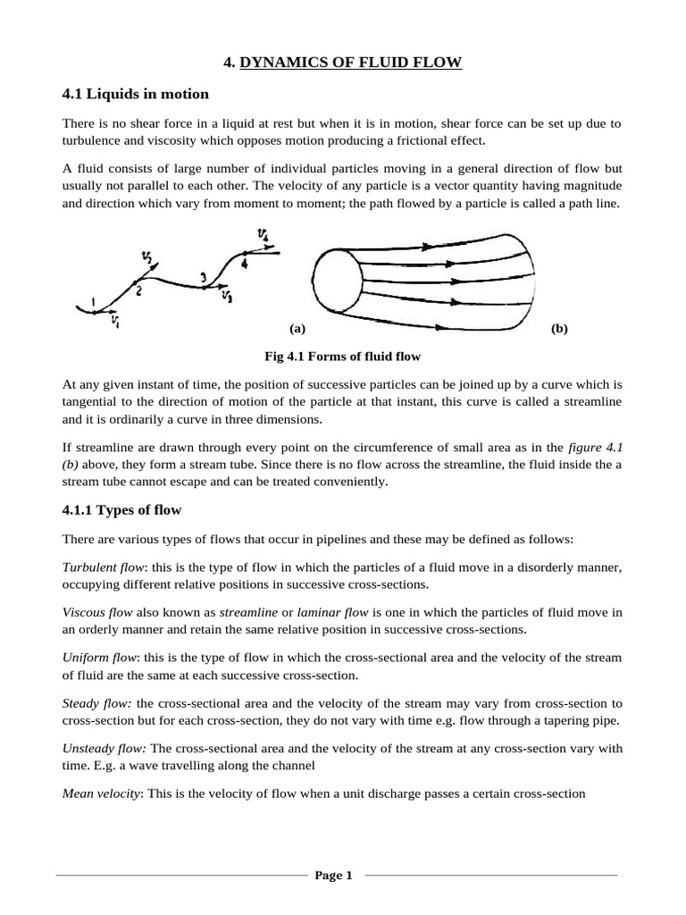Fluid Mechanics4 | PDF | Fluid Dynamics | Force