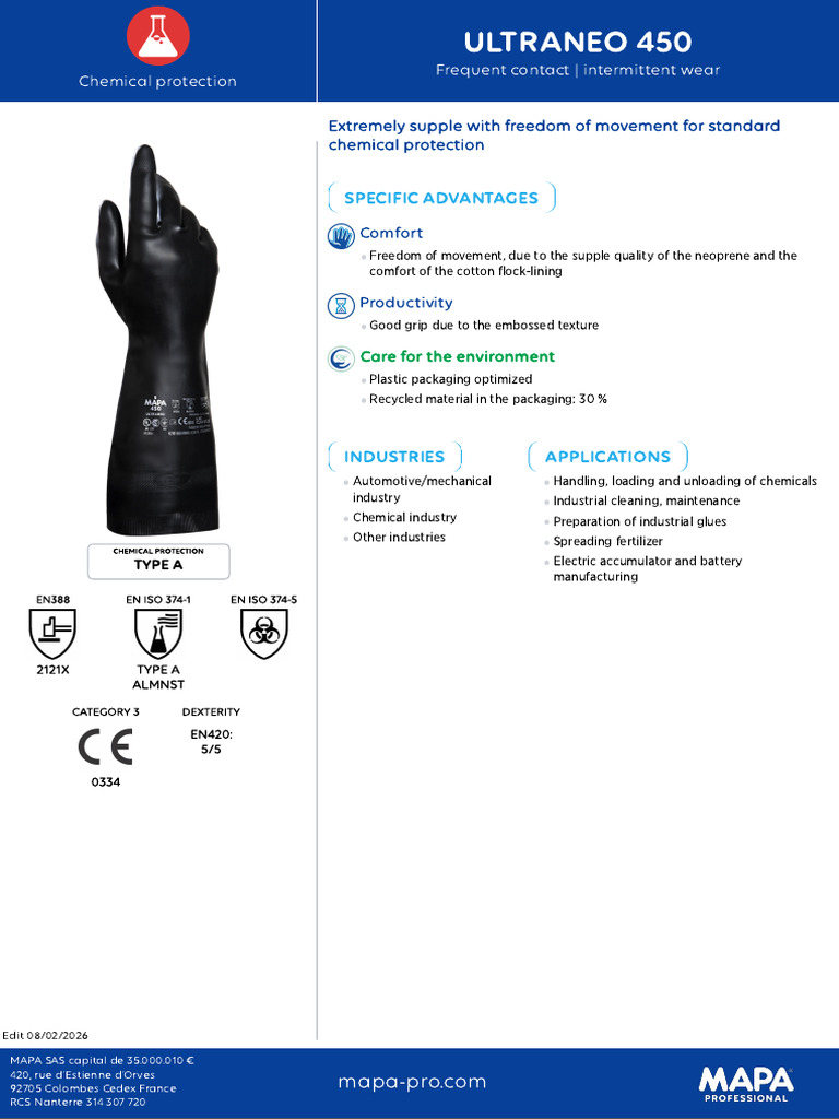 MAPA DataSheet UltraNeo 450 Us En | PDF