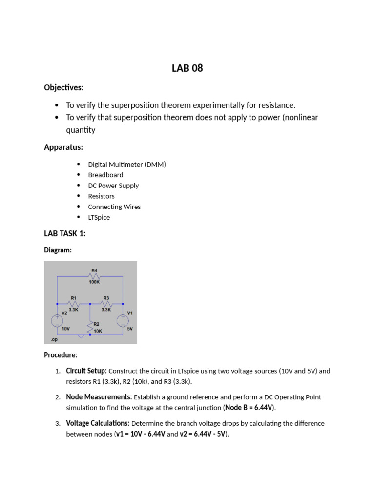 Fa25-Bce-101 m.umar Manzoor Lab 08 | PDF | Electrical Resistance And ...