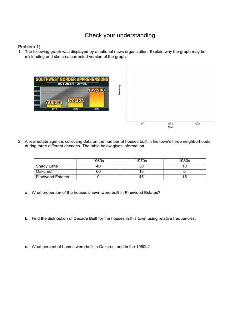 1.2 Describing Categorical Data HW | PDF