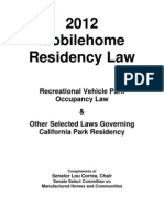 2012 Mobile Home Residency Laws