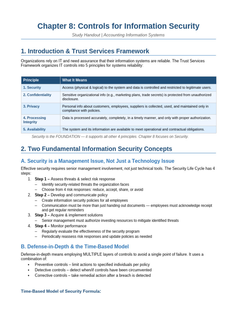 Ch8 Security Handout | PDF