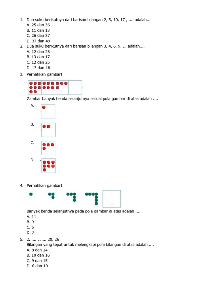 Soal SAT Matematika | PDF