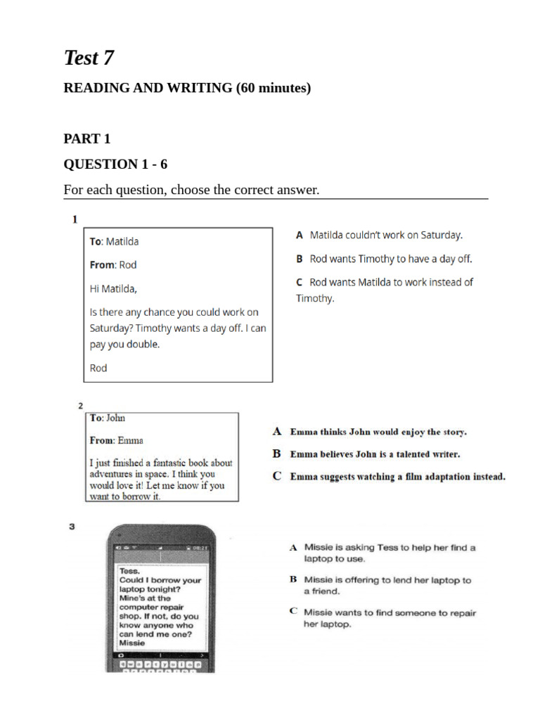 Test 7 | PDF