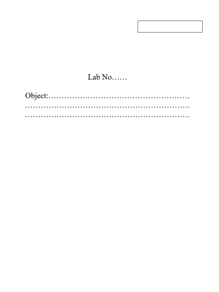 Report Format Lab ELC2962 | PDF