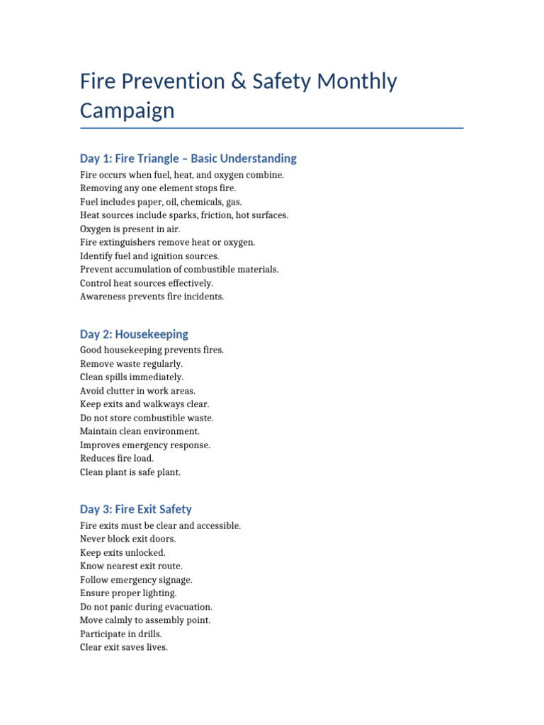 Fire Safety Booklet | PDF | Fire Safety | Safety