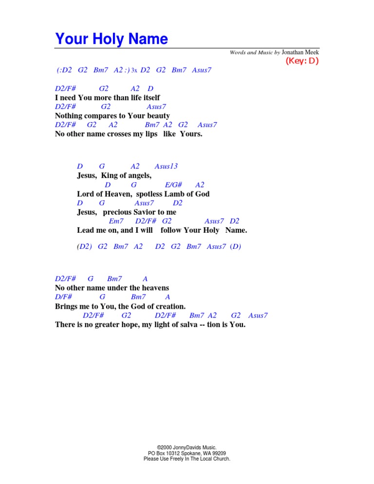 Your Holy Name | PDF | Sports & Recreation | Home & Garden