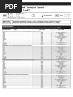Bio-Rad Urine Chemistry Control Inserts | PDF