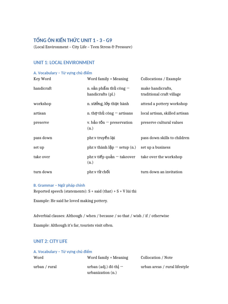 TONG_ON_UNIT1-3_G9 | PDF | Linguistic Typology | Semantic Units