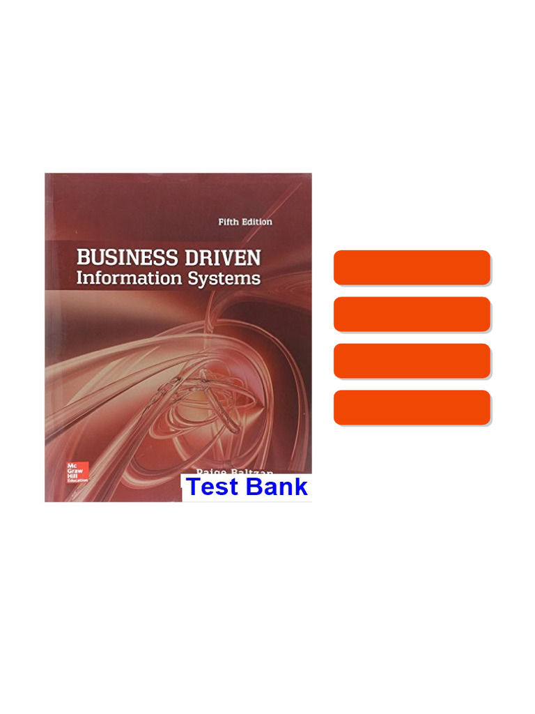 Read the Business Driven Information Systems 5th Edition Baltzan Test ...