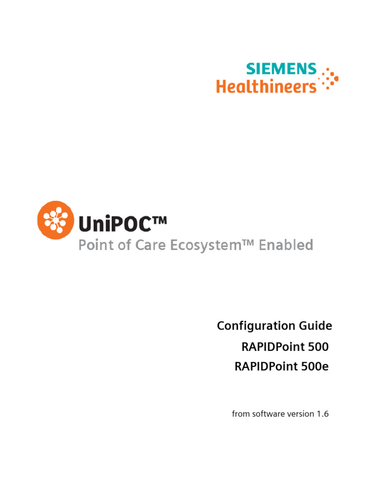 Healthineers Unipoc Rapidpoint 500 (2) | PDF