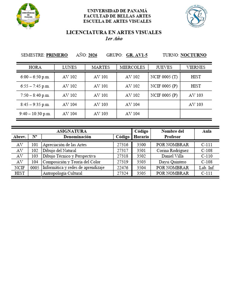 horarios-de-artes-visuales-nocturno-i-semestre-2026-pdf